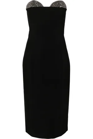 GENNY Schulterfreies Midikleid mit Pailletten