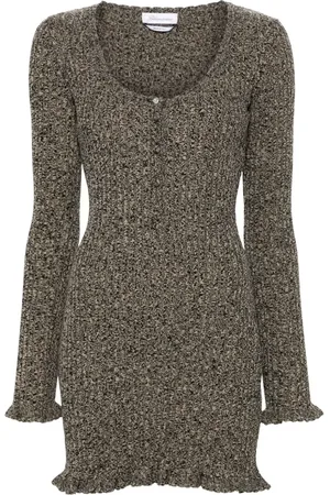 BLUMARINE Meliertes Minikleid mit Rüschen