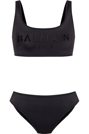 Balmain Lätzchen mit Logo-Stickerei