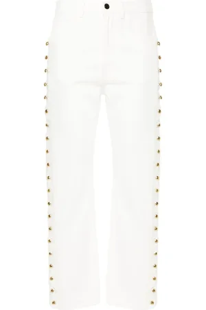 Chloé Cropped-Jeans mit Wellensaum
