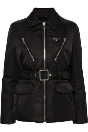 Prada Gefütterte Jacke mit Triangel-Logo