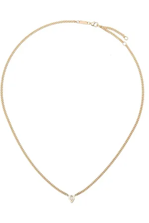 Adina Reyter 14kt Gelbgoldhalskette mit Diamanten