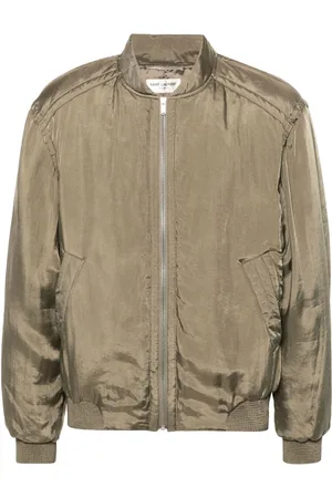 Saint Laurent Wattierte Teddy Bomberjacke