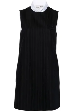 Miu Miu Minikleid mit Logo-Applikation