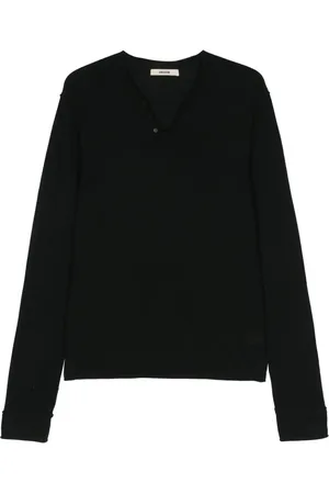 Zadig & Voltaire Monastir Merinopullover mit Logo-Prägung