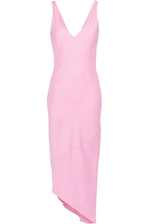 J.W.Anderson Krepp-Midikleid mit V-Ausschnitt
