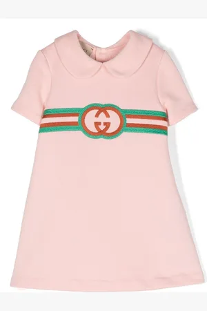 Gucci Jersey-Kleid mit GG-Stickerei