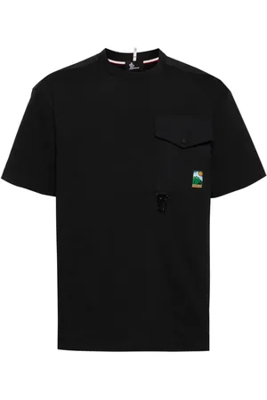 Moncler T-Shirt mit Logo-Patch