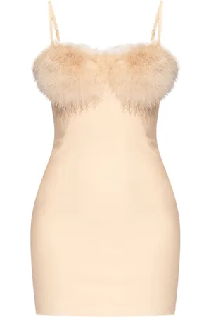 BLUMARINE Minikleid mit Faux Fur
