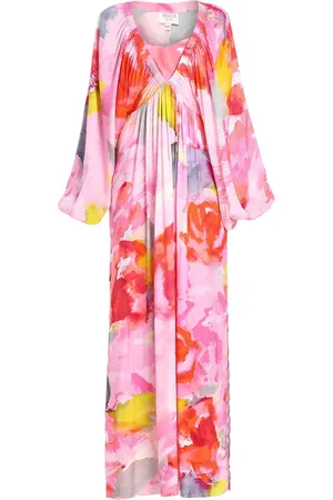 HEMANT AND NANDITA Kleid mit Blumen-Print