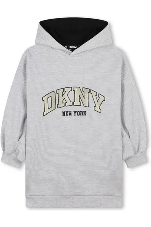 DKNY Kapuzenkleid mit Logo-Stickerei