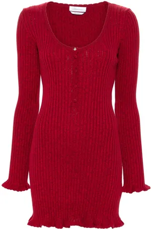 BLUMARINE Meliertes Minikleid mit Rüschen