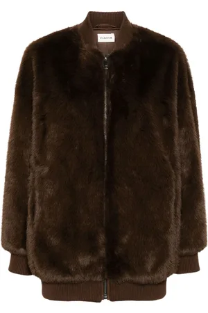 P.A.R.O.S.H. Mantel aus Faux Fur