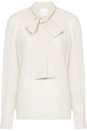 Givenchy Bluse aus Seidenkrepp mit 4G