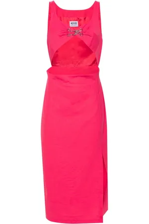 Moschino Cut-Out-Midikleid mit Spangendetail