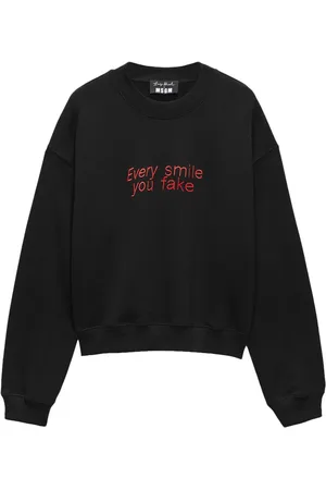 Msgm Sweatshirt mit Slogan-Stickerei