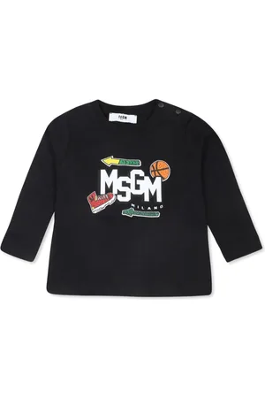 Msgm Langarmshirt mit Logo-Print