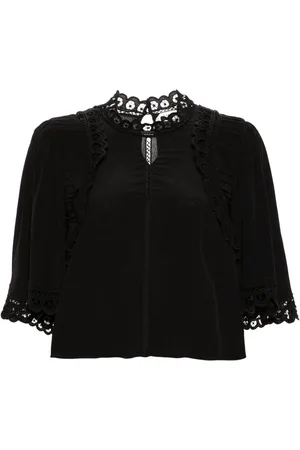 Marant Etoile Enoha Bluse mit Lochstickerei