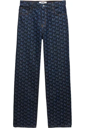Msgm Jeans mit Monogramm-Print