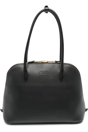 Miu Miu Shopper mit Logo-Prägung