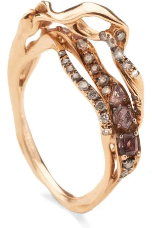 Bibi van der Velden 18kt rose gold Exhale Violet diamond ring
