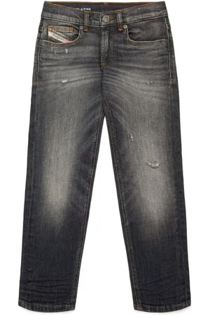Diesel D-Lucas Tapered-Jeans in Distressed-Optik