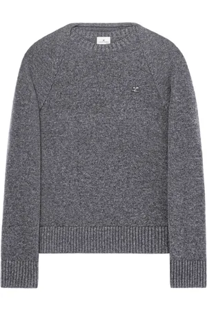 Courrèges Pullover im Layering-Look mit Logo
