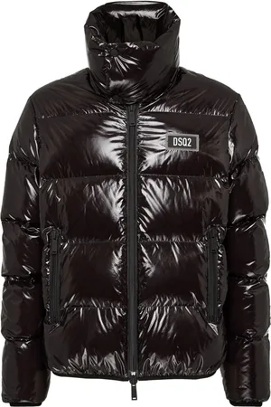 Dsquared2 Gefütterte Jacke mit Logo-Patch