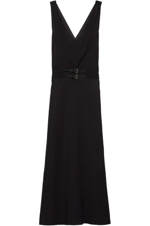 Prada Midikleid mit V-Ausschnitt