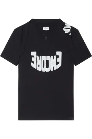 Courrèges T-Shirt mit grafischem Print