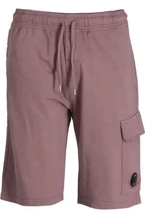 C.P. Company Fleece-Joggingshorts mit Linsen-Detail