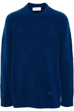 LANEUS Logo-embroidered sweater
