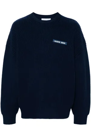 Marine Serre Pullover mit Logo-Patch