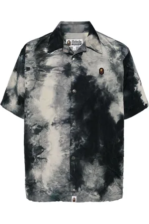 A Bathing Ape Kurzärmeliges Hemd in Batikoptik