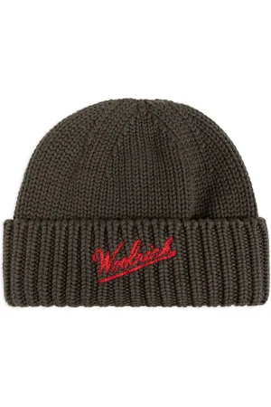 Woolrich Mütze mit Intarsien-Logo