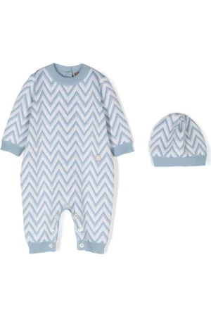 Missoni Strampler mit Zickzackmuster (2er-Set)