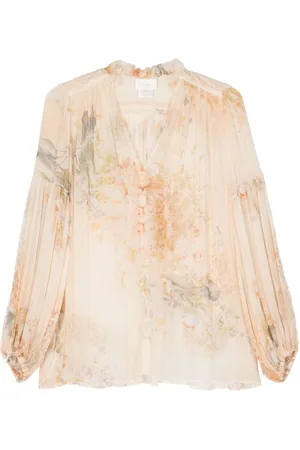 Camilla Bluse mit Blumen-Print