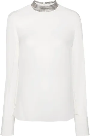 Brunello Cucinelli Bluse mit Monili-Detail