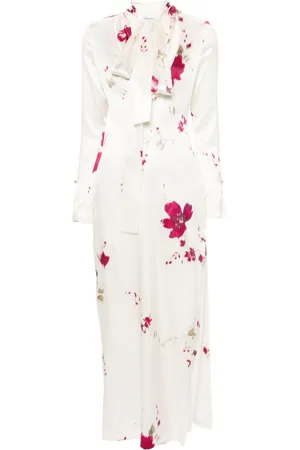 BLUMARINE Maxikleid mit Rosen-Print