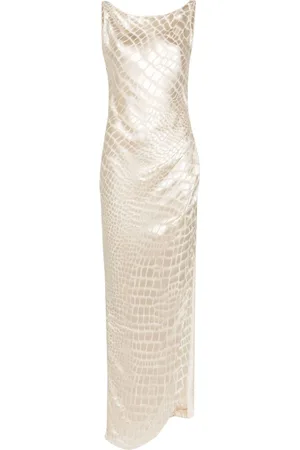 BLUMARINE Langes Devoré-Kleid