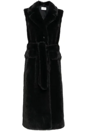 P.A.R.O.S.H. Ärmelloser Mantel aus Faux Fur