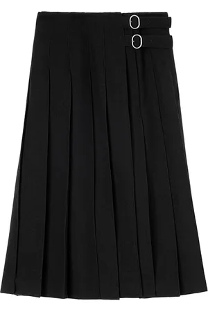 Jil Sander High-Waist-Midirock mit Falten