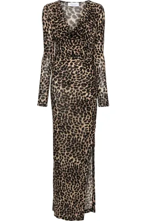 BLUMARINE Maxikleid mit Animalier-Print