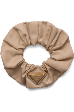Prada Re-Nylon Haargummi mit Triangel-Logo