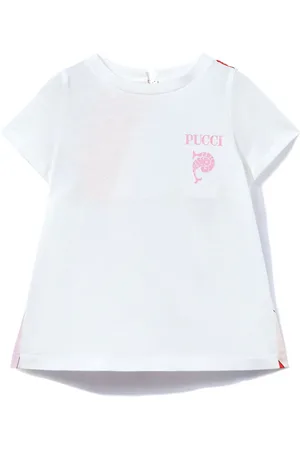 PUCCI Junior T-Shirt mit Iride-Print