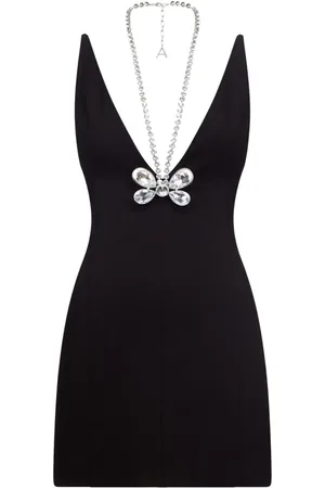 AREA Kleid mit Schmetterlingsmotiv