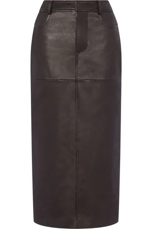 Moschino Bleistiftrock aus Leder