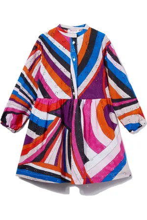 PUCCI Junior Kleid mit Iride-Print