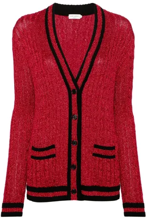 Saint Laurent Cardigan mit Zopfmuster