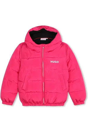 HUGO BOSS Gefütterte Jacke mit Logo-Print